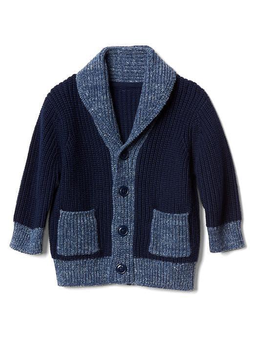 Gap Sweater Shawl Cardigan - Dark Night