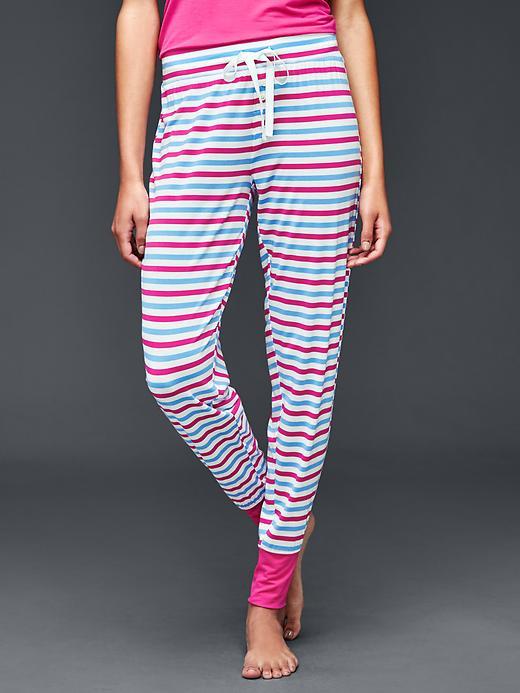 Gap Women Modal Mix And Match Joggers - Pink Stripe