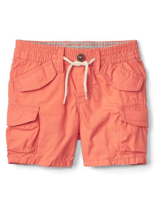 Gap Poplin Beachcomber Shorts - Neon Orange Dark