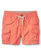 Gap Poplin Beachcomber Shorts - Neon Orange Dark