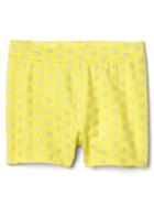 Gap Glitter Dots Stretch Jersey Cartwheel Shorts - Safety Yellow