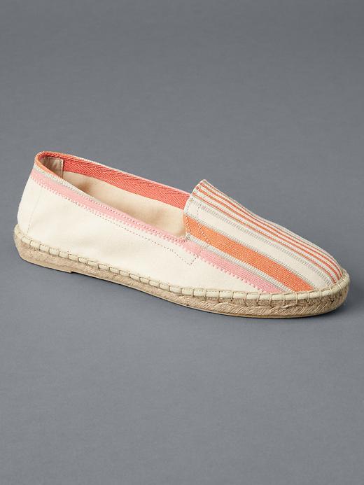 Gap Women Fabric Loafer Espadrilles - Orange Stripe