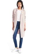 Gap Women Textured Lapel Cardigan - Pink Marled