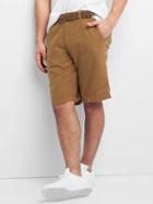Gap Women Garment Dye Linen Cotton Shorts 12 - Palomino Brown