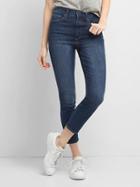 Gap Super High Rise True Skinny Crop Jeans - Medium Indigo