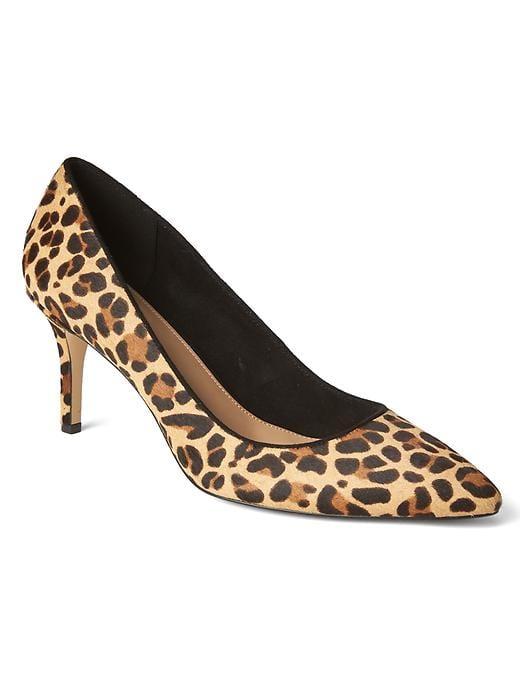 Gap Women Calf Hair Pumps - Leopard