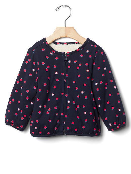 Gap Cozy Apple Print Jacket - Ivory Frost