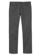 Gap Men Twill Straight Fit Pants Stretch - Pavement Grey