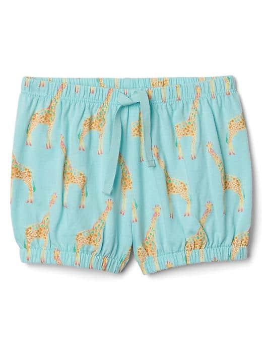 Gap Jersey Bubble Shorts - Giraffe