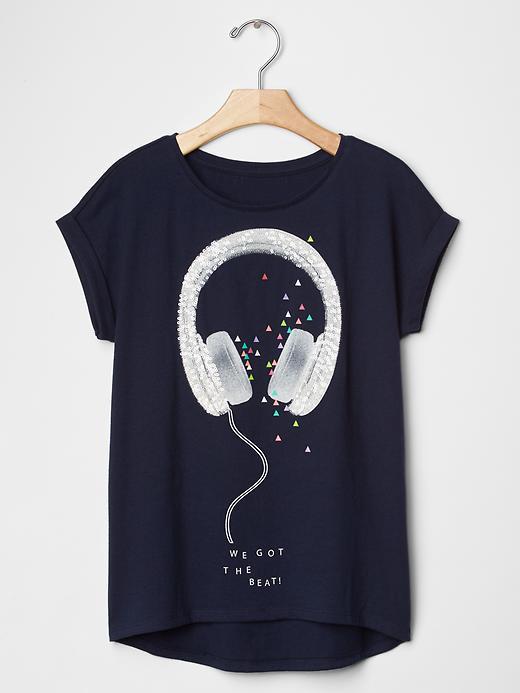 Gap Graphic Hi Lo Tee - Blue Galaxy