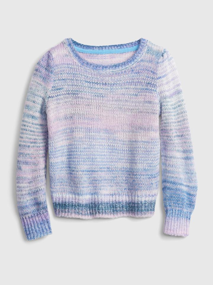 Toddler Ombre Puff Sleeve Sweater