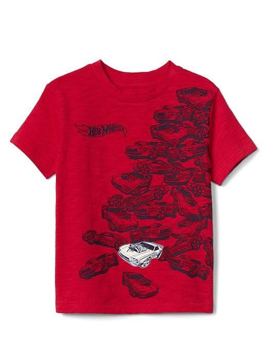 Gap Babygap &#124 Hot Wheel Glow In The Dark Tee - Pure Red