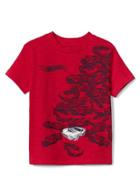Gap Babygap &#124 Hot Wheel Glow In The Dark Tee - Pure Red