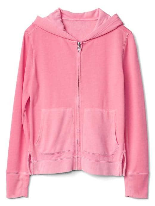 Gap Women Essential Zip Hoodie - Pink Granite