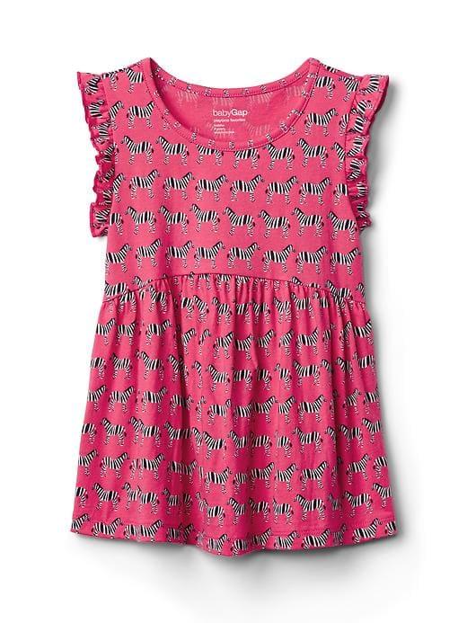 Gap Flutter Peplum Tee - Zebra