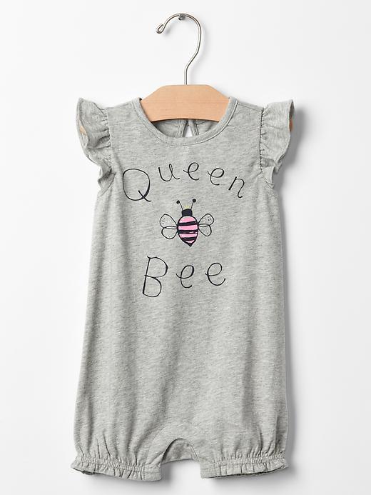 Gap Family Graphic Bubble One Piece - Gray