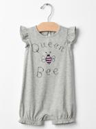 Gap Family Graphic Bubble One Piece - Gray