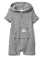 Gap Marled Hoodie Short One Piece - Charcoal Gray