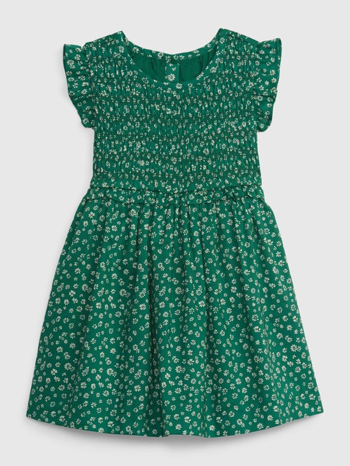 Toddler Smocked Floral Dress
