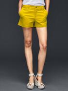 Gap Women Solid Summer Shorts - Intense Citronelle