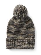 Gap Women Multi Color Marled Beanie - Gray Multi