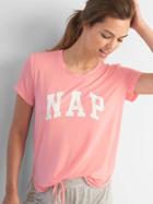 Gap Women Mix And Match Short Sleeve Sleep Shirt - Coral Frost