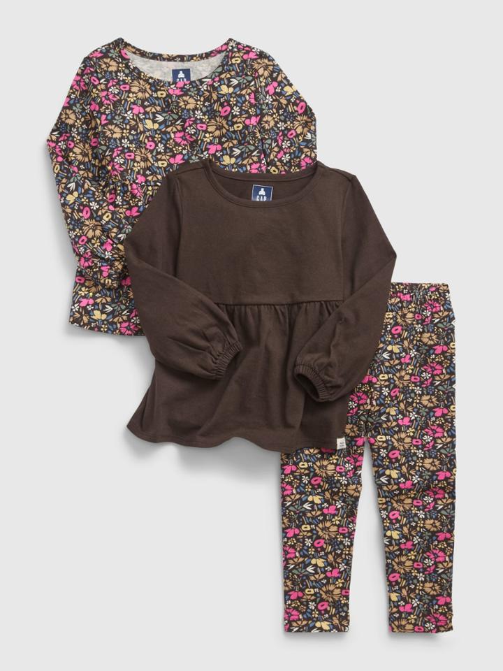 Toddler Organic Cotton Mix And Match 3-piece Outfit Set