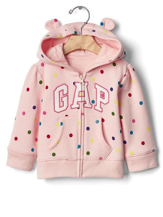 Gap Logo Fleece Bear Hoodie - Pink Cameo