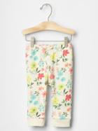 Gap Floral Banded Pants - Ivory Frost
