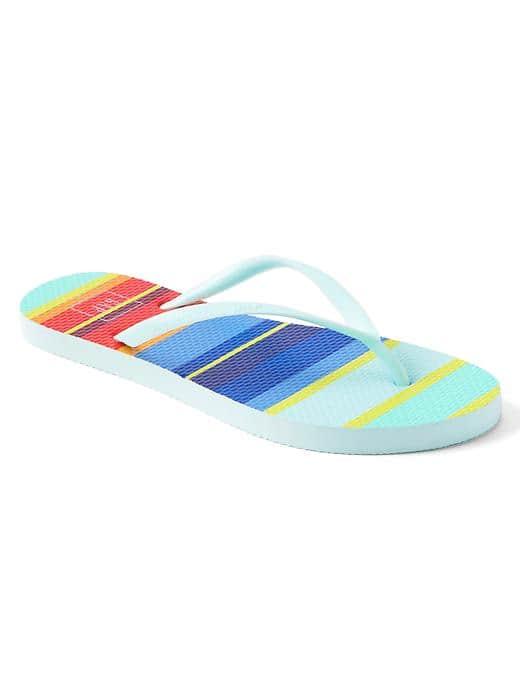 Gap Women Print Flip Flops - Cool Stripe