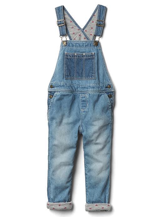 Gap 1969 Jersey Lined Overalls - Denim