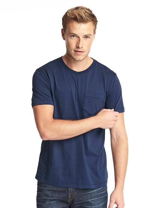 Gap Men Crewneck Pocket Tee - Tapestry Navy