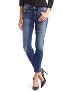 Gap Women Stretch 1969 Stud True Skinny Ankle Jeans - Medium Indigo