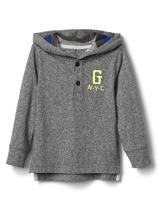 Gap New York Logo Pullover Hoodie - Heather Gray