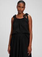 Crinkle Gauze Tie-shoulder Tank Top