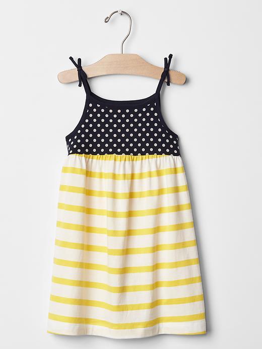 Gap Contrast Print Dress - Blue Galaxy
