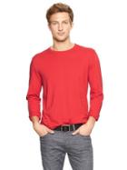 Gap The Essential Long Sleeve Crewneck T - Red Wagon