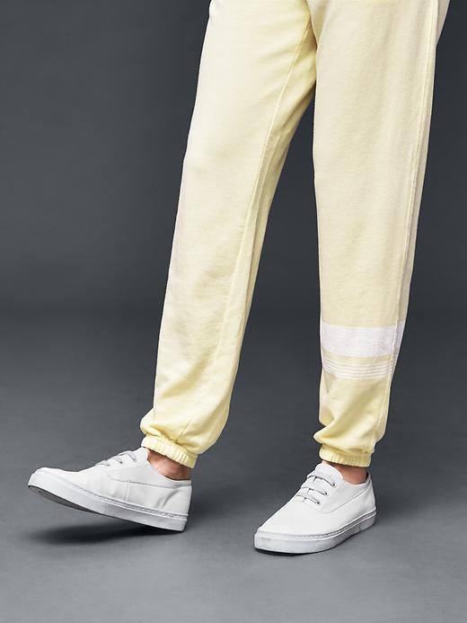 Gap Women Active Stripe Sweatpants - Chalk