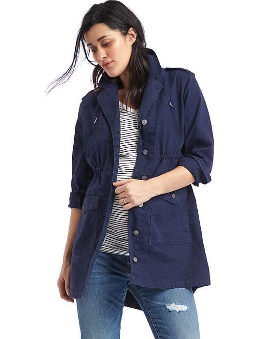 Gap Women Utility Jacket - Dark Night