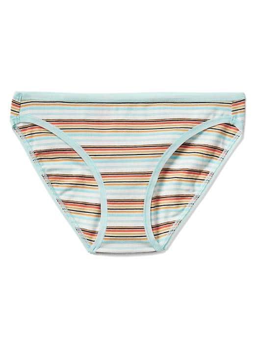 Gap Women Stretch Cotton Low Rise Bikini - Emerson Strp Milk