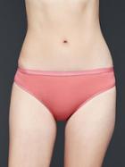 Gap Women High Cut Stripe Bikini - Pink City