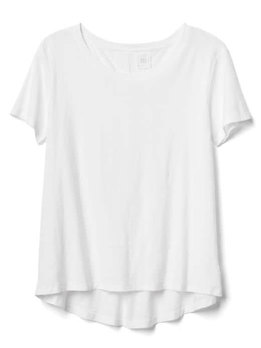 Gap Women Pleat Back Boatneck Tee - White