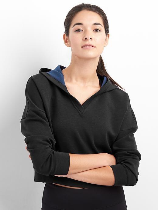 Gap Gapfit Crop Hoodie - Black