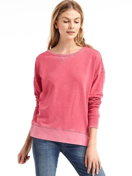 Gap Women Slouchy Pullover Sweatshirt - Winterberry