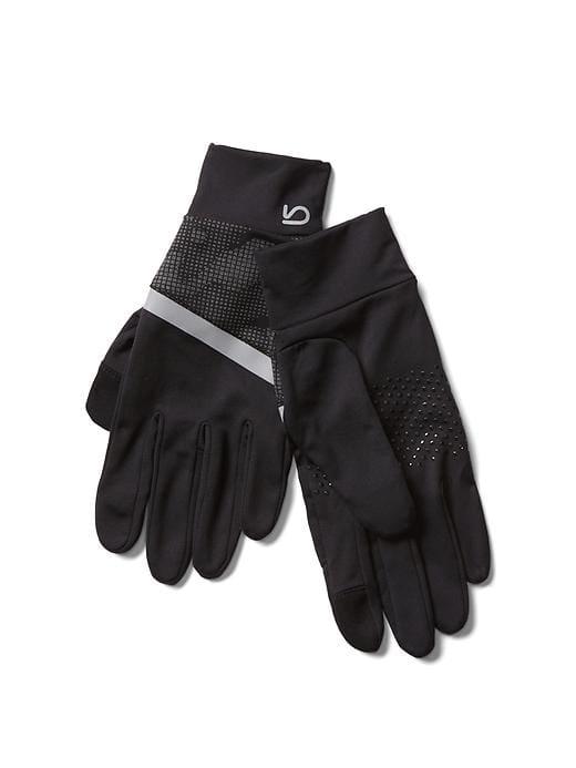 Gap Men Touchscreen Reflective Gloves - True Black