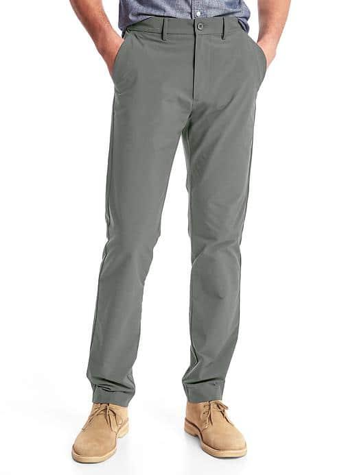 Gap Men Performance Slim Fit Khakis - Pavement