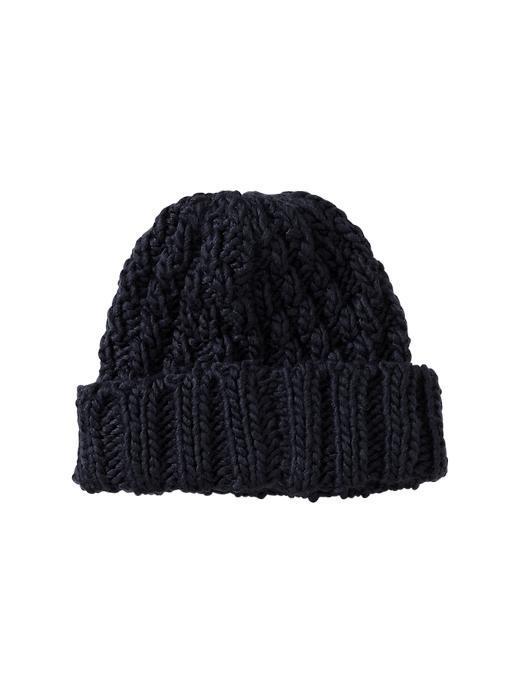 Gap Chevron Stitch Hat - Navy