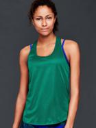 Gap Women Lightweight Mesh Tank - Electric Jade