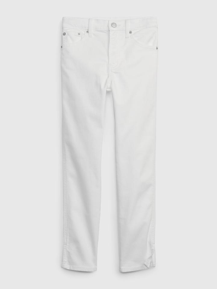 Kids High Rise Pencil Slim Jeans With Washwell