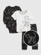 Baby 100% Organic Cotton Mix And Match 3-piece Outfit Set